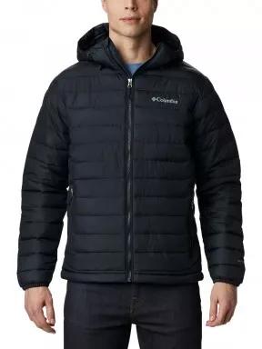 jacheta de primavara pt. barbati Columbia Powder Lite Hooded Jacket negru 1