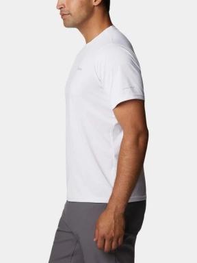 tricou pentru sport, cu maneci scurte pt. barbati Columbia Columbia Hike Crew alb 3