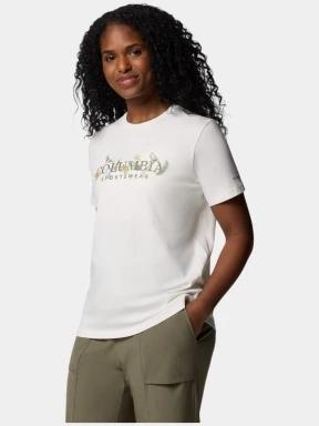 tricou cu maneci scurte pt. femei Columbia Boundless Beauty Logo SS Tee alb 3