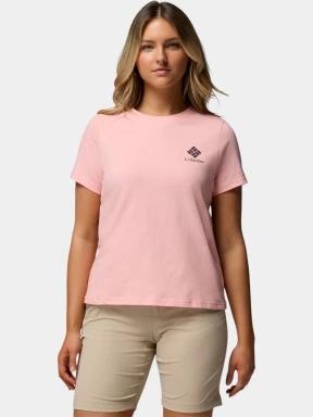 tricou cu maneci scurte pt. femei Columbia Rolling Bend Graphic Short Sleeve Shirt roz 1