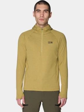 pulover cu gluga pt. barbati Mountain Hardwear Crater Lake™ Heavyweight Half Zip Hoody verde 1