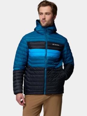 geaca matlasata de tranzitie pt. barbati Columbia Powder Pass Hooded Jacket albastru 1