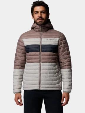 geaca matlasata de tranzitie pt. barbati Columbia Powder Pass Hooded Jacket gri 1