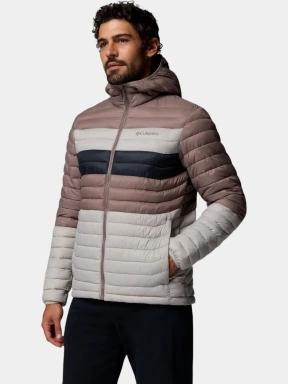geaca matlasata de tranzitie pt. barbati Columbia Powder Pass Hooded Jacket gri 3