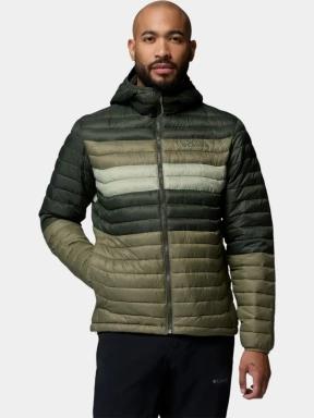 geaca matlasata de tranzitie pt. barbati Columbia Powder Pass Hooded Jacket verde 1