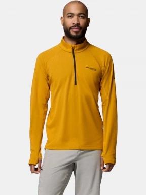 pulover polar pt. barbati Columbia DriVenture Half Zip portocaliu 1