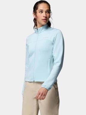pulover polar pt. femei Columbia Sloan Crest Spacer Fleece Full Zip albastru deschis 3