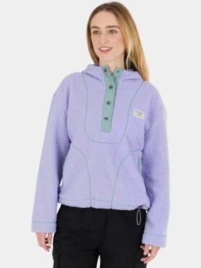 pulover cu gluga pt. femei Fundango Juniper Pile Jacket violet 1