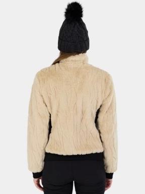 strat intermediar hibrid pt. femei Fundango Marigold Shearling Jacket nisip 3