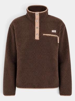 pulover polar pt. femei Fundango Pacha Fleece Jacket maro 1