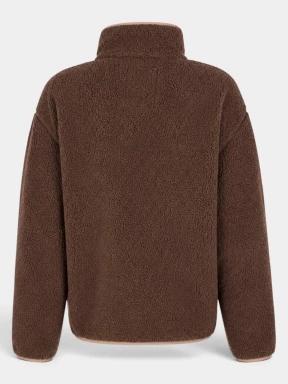 pulover polar pt. femei Fundango Pacha Fleece Jacket maro 3