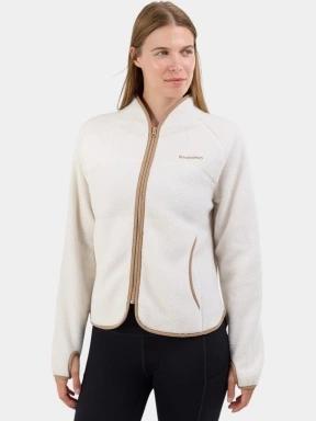 pulover polar pt. femei Fundango Roselake Pile Jacket alb 3