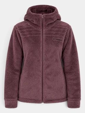 pulover polar pt. femei Fundango Zealand Plush Pile Jacket violet 1