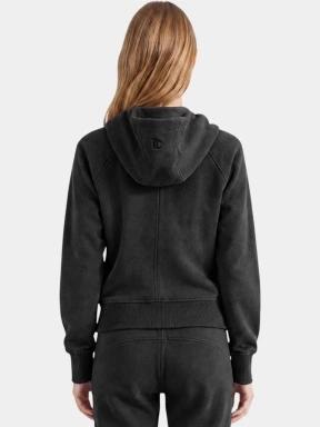 pulover cu gluga pt. femei Fundango Coreline Full-Zip Sweater negru 3