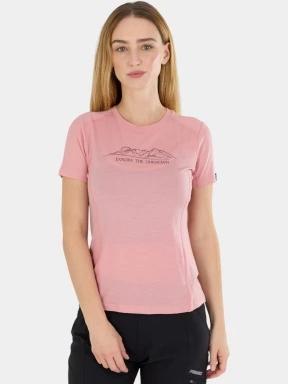 top lenjerie de corp pt. femei Fundango Reinga Merino T-shirt roz 1