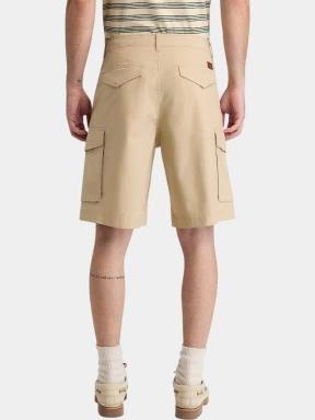 pantaloni scurti cu buzunare laterale pt. barbati Timberland Poplin Cargo Short nisip 3