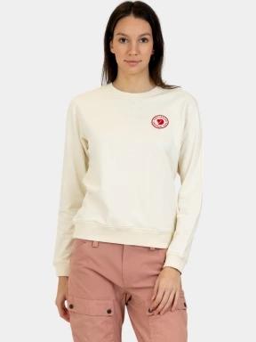 pulover pt. femei Fjallraven 1960 Logo Badge Sweater W alb 1