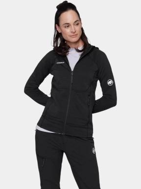 pulover polar pt. femei Mammut Taiss ML Hooded Jacket negru 1