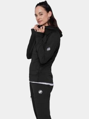 pulover polar pt. femei Mammut Taiss ML Hooded Jacket negru 3