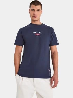 tricou cu maneci scurte pt. barbati Nautica Indus T-Shirt albastru inchis 1