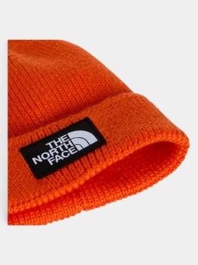 caciula tricotata The North Face Tnf Logo Box Cuffed Beanie portocaliu 3