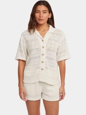 camasa cu maneci scurte pt. femei O'Neill O'Riginals Crochet Shirt nisip 1