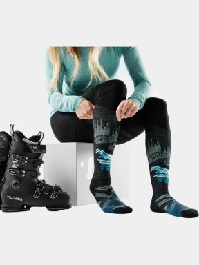 ciorapi de schi pt. femei Smartwool Women's Ski Full Cushion Alpine Auroras OTC Socks negru 3