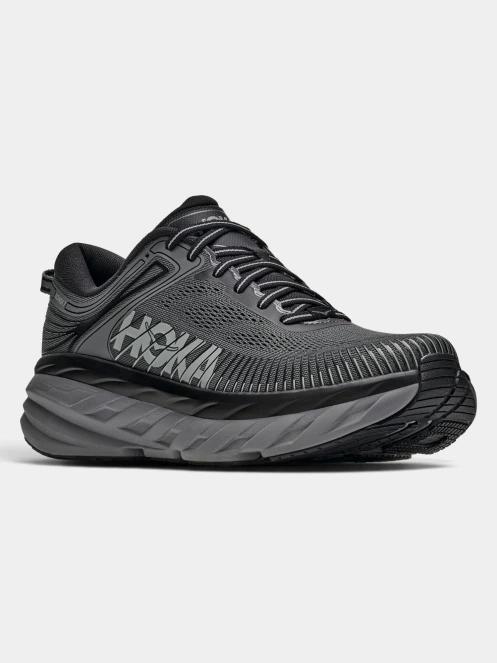 pantofi pentru alergat pe asfalt pt. barbati Hoka Bondi 7 negru 2