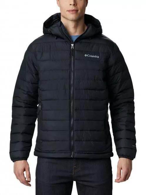 jacheta de primavara pt. barbati Columbia Powder Lite Hooded Jacket negru 2
