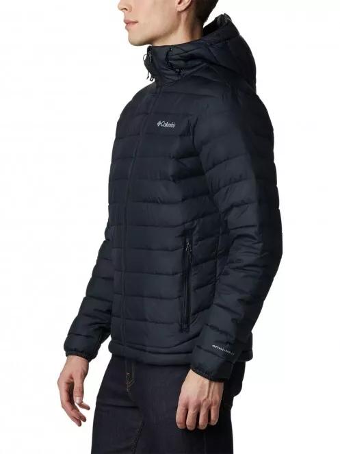 jacheta de primavara pt. barbati Columbia Powder Lite Hooded Jacket negru 4