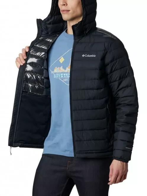 jacheta de primavara pt. barbati Columbia Powder Lite Hooded Jacket negru 5