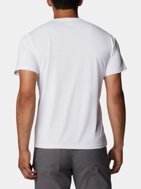 tricou pentru sport, cu maneci scurte pt. barbati Columbia Columbia Hike Crew alb 4