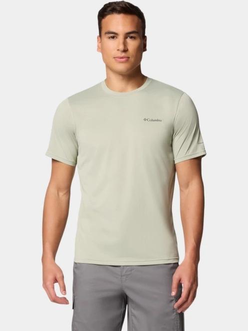 tricou pentru sport, cu maneci scurte pt. barbati Columbia Columbia Hike Crew verde deschis 2