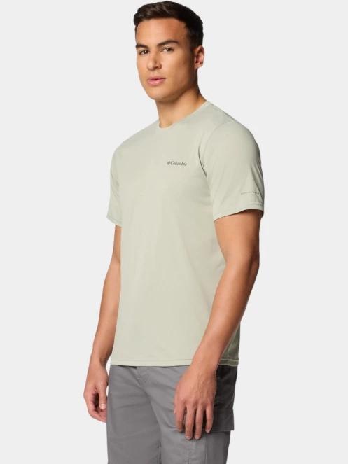tricou pentru sport, cu maneci scurte pt. barbati Columbia Columbia Hike Crew verde deschis 3