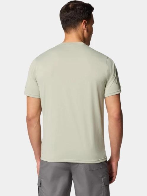 tricou pentru sport, cu maneci scurte pt. barbati Columbia Columbia Hike Crew verde deschis 4