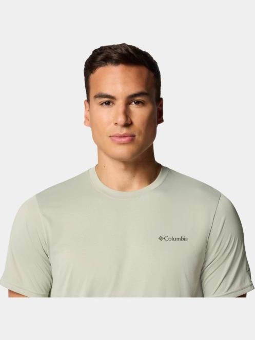 tricou pentru sport, cu maneci scurte pt. barbati Columbia Columbia Hike Crew verde deschis 6