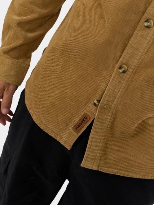 camasa cu maneci lungi pt. barbati Fundango Oregon Corduroy Shirt galben 5