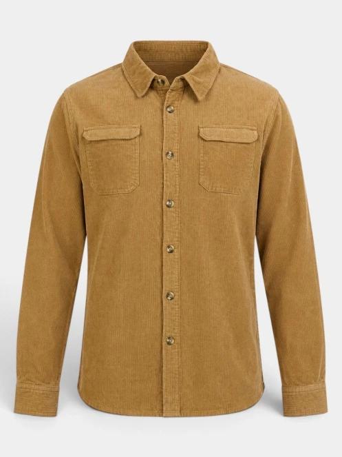 camasa cu maneci lungi pt. barbati Fundango Oregon Corduroy Shirt maro 10