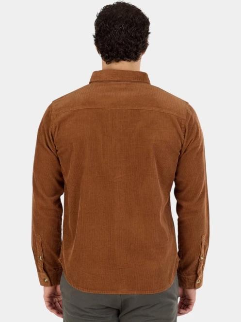 camasa cu maneci lungi pt. barbati Fundango Oregon Corduroy Shirt maro 3