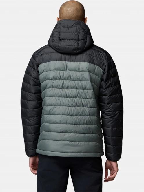 geaca matlasata de tranzitie pt. barbati Columbia Powder Lite II Hooded Jacket verde 4