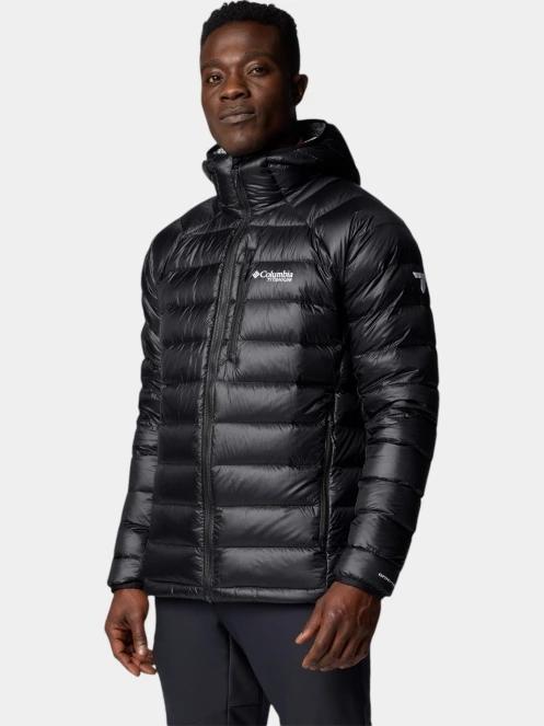 jacheta de primavara pt. barbati Columbia Arctic Crest Down Hooded Jacket negru 3