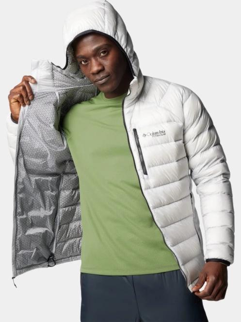 jacheta de primavara pt. barbati Columbia Arctic Crest Down Hooded Jacket gri 6