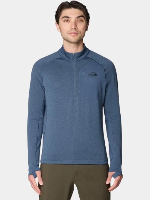 pulover pt. barbati Mountain Hardwear Up First™ Tech Fleece Quarter Zip albastru 2
