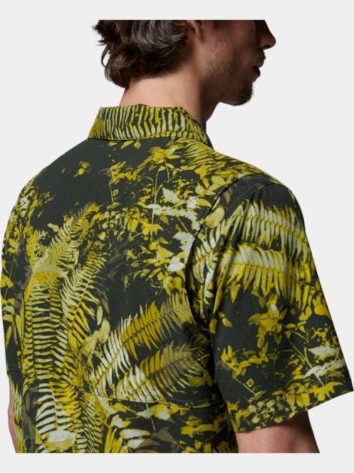 camasa cu maneci scurte pt. barbati Columbia Tech Trail Utility Printed Woven Short Sleeve verde inchis 6