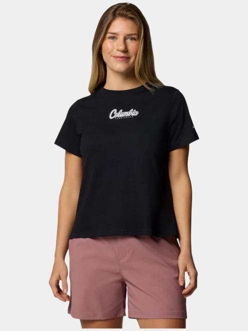 tricou cu maneci scurte pt. femei Columbia Rolling Bend Graphic Short Sleeve Shirt negru 2