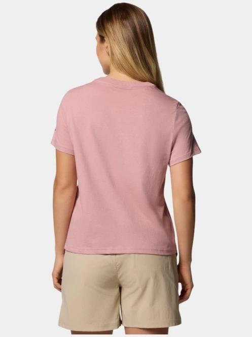 tricou cu maneci scurte pt. femei Columbia Rolling Bend Graphic Short Sleeve Shirt roz 4