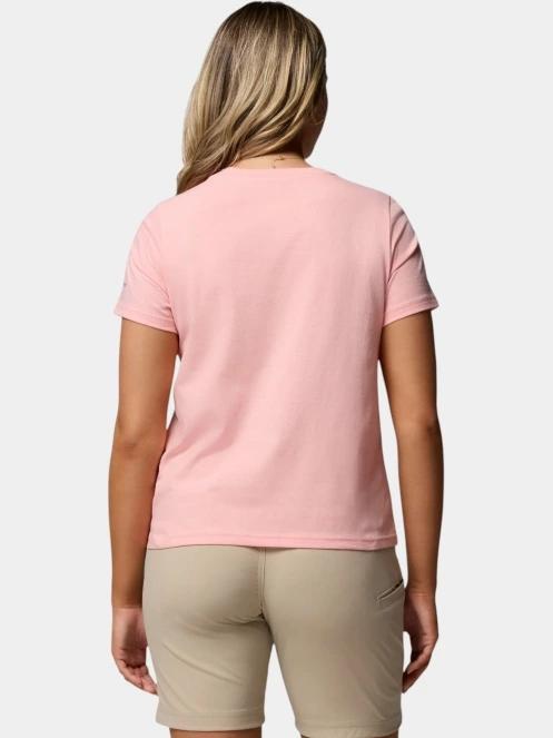 tricou cu maneci scurte pt. femei Columbia Rolling Bend Graphic Short Sleeve Shirt roz 4