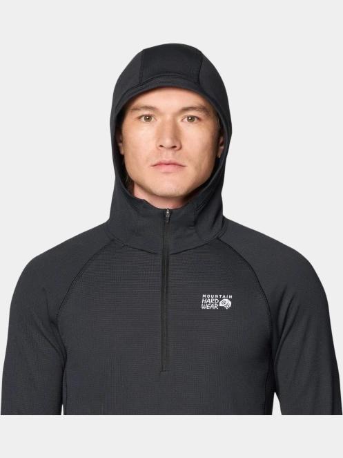 pulover cu gluga pt. barbati Mountain Hardwear Crater Lake™ Heavyweight Half Zip Hoody negru 6