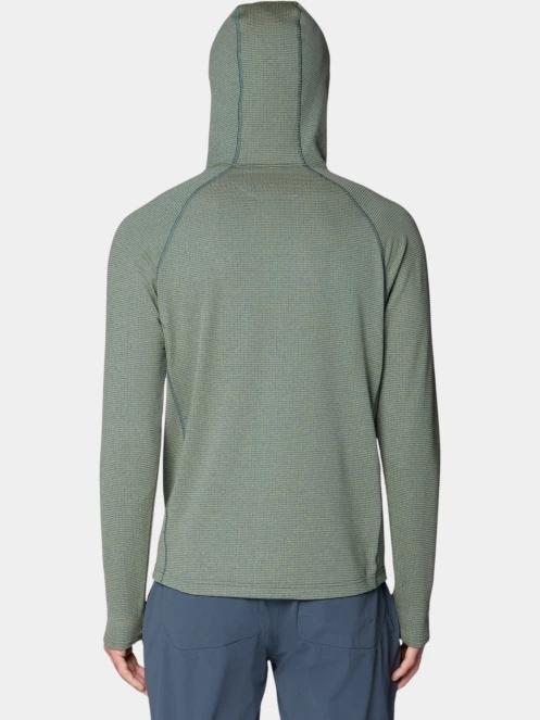 pulover cu gluga pt. barbati Mountain Hardwear Crater Lake™ Heavyweight Half Zip Hoody verde 4