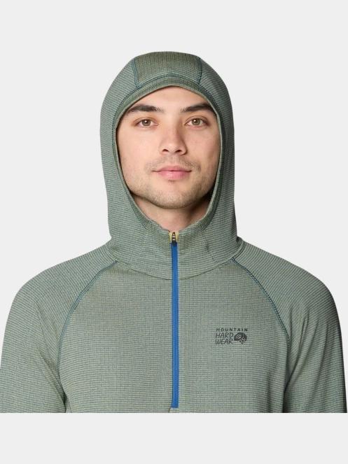 pulover cu gluga pt. barbati Mountain Hardwear Crater Lake™ Heavyweight Half Zip Hoody verde 6